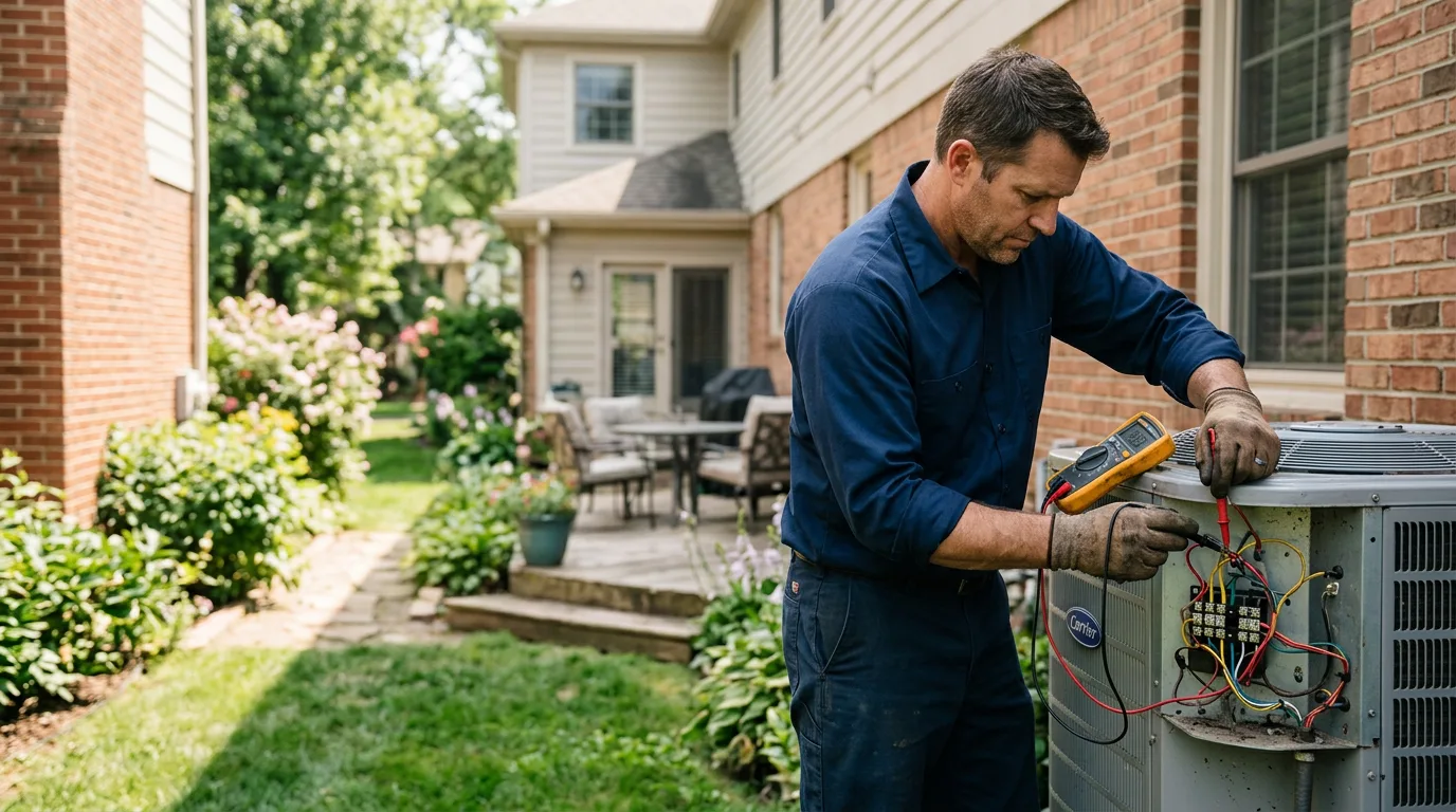 HVAC technician working near Prospect, KY
